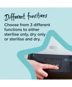 Tommee Tippee Electric Bottle Steriliser & Dryer - Black -Baby Product Store tommee tippee sterilisers tommee tippee electric bottle steriliser dryer 34570257301669