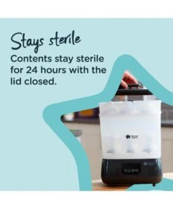 Tommee Tippee Electric Bottle Steriliser & Dryer - Black -Baby Product Store tommee tippee sterilisers tommee tippee electric bottle steriliser dryer 34570257334437