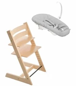 Stokke Tripp Trapp Chair + Newborn Set (One Box) - Natural