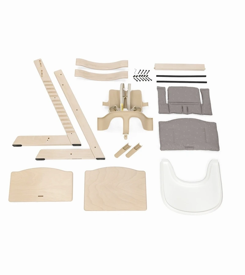 Stokke Tripp Trapp Complete High Chair - Whitewash / Nordic Grey 7 Stokke Tripp Trapp Complete High Chair - Whitewash / Nordic Grey - Image 7